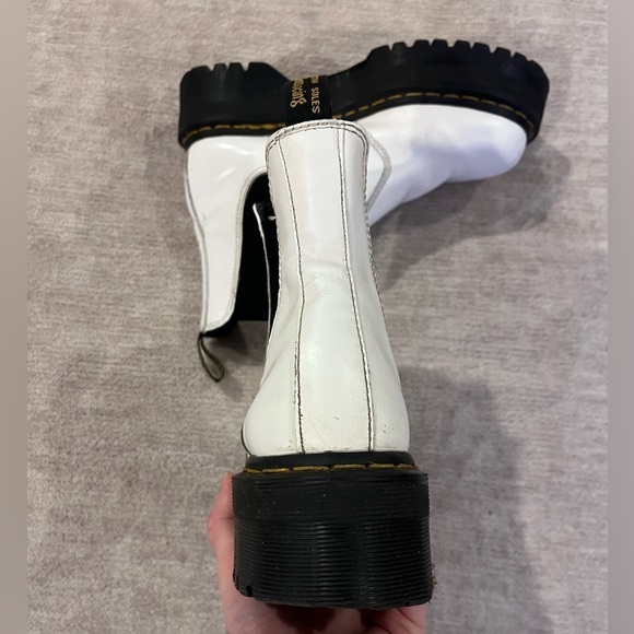 2976 Smooth Leather Chelsea Platform White Quad Dr. Martens size 6 - Picture 4 of 11
